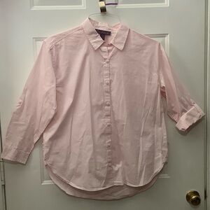 Gloria Vanderbilt Light Pink Button Down Shirt